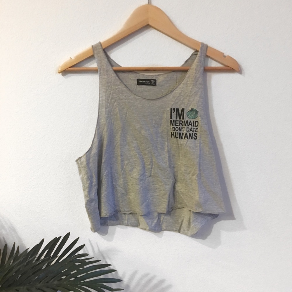 ADORABLE NEW MERMAID FLOWY CROP TOP